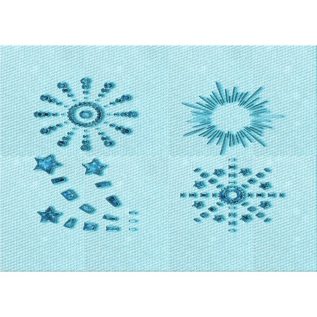 Ahgly Company Machine Washable Indoor Rectangle Transitional Blue Diamond Blue Area Rugs, 3' x 5'