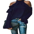 thumbnail image 1 of Hauts à Manches Longues Slim Fit Licol Froid pour Femmes, 1 of 3