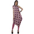 thumbnail image 3 of Moomaya Robe Kurti à une Épaule Imprimée pour Femme, Sans Manches, à Col Bénitier, Style Bohème, Tenue de Soirée de Designer, 3 of 7