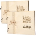 thumbnail image 4 of HLONK 2 Pcs Livres d'Or de Mariage Réception Registre de Souvenirs Mariage, 4 of 8