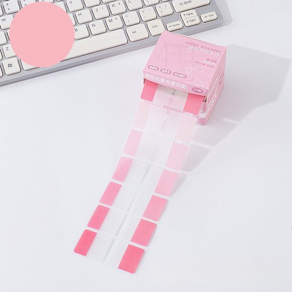 weibbin Office Categorization Labels Pearl Finish Pull Out Index Tabs Sticky Notes for Document Organization Reminder Notes 2.55x2.16x2.16in