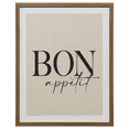 thumbnail image 1 of Bouclair Modern Farmhouse Bon Appetit Framed Wall Art, 1 of 3