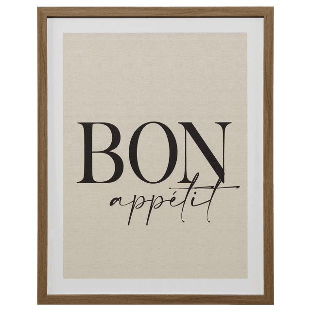 Bouclair Modern Farmhouse Bon Appetit Framed Wall Art