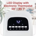 thumbnail image 3 of BLACK+DECKER Oscillating Portable Heater Tower and Heater and Tower Fan with Electronic Controls, Ceramic Portable Heater with 3 Settings, & Electric Tower Heater with Remote Control, 3 of 8