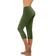 thumbnail image 2 of Birdeem Mode Décontractée Femmes Uni Extensible Dames Taille Haute Pantalon Grand Pantalons de Yoga Capris, 2 of 8