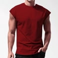 thumbnail image 2 of LUOGENLI T-shirts pour Homme pour Hommes T-Shirt Sans Manches Respirant pour Homme Hauts Ajustés Mode Été Col Rond T-shirts à Manches Courtes pour Homme T-Shirt Graphique Pâques Vin P, 2 of 4