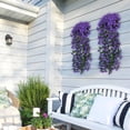 thumbnail image 2 of Wall Decorations for Living Room Simulated Violet Wall Hanging Wedding Home Decoration Simulated Living Room Ceiling Decoration Plastic Packaging Plants Home Decorations for Living Room, 2 of 8
