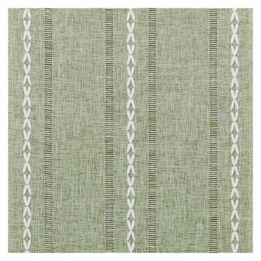 Meitianfacai Hemstitched Table Runner Cottons Linen Table Runners Embroidered Striped Boho Table Runner Home Decor