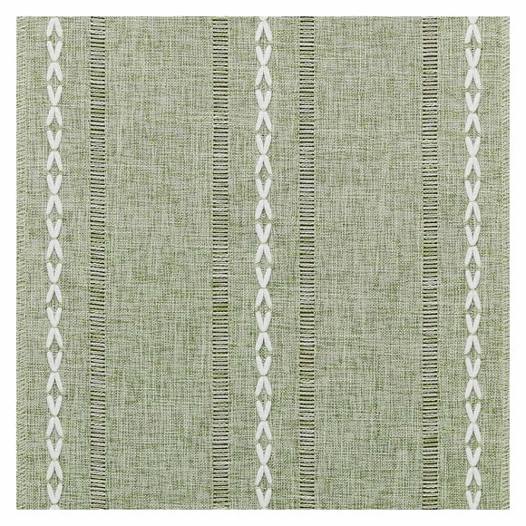 Boovnll Nappe, Chemin de Table Ourlé en Coton et Lin, Chemins de Table Brodés à Rayures Style Bohème, Déco Maison, Nappe Rectangulaire, Nappe, Nappes