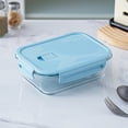 thumbnail image 1 of Birdeem Glass Lunch Box Microwave Safe, 30oz Leakproof Food Storage Container for Office and School, Bento Box with Lid, Dishwasher Safe Glass Meal Prep Containers, 1 of 9