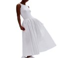 thumbnail image 2 of Robe Longue Trapèze Sans Manches avec Poches pour l'Été pour Femmes, 2 of 6