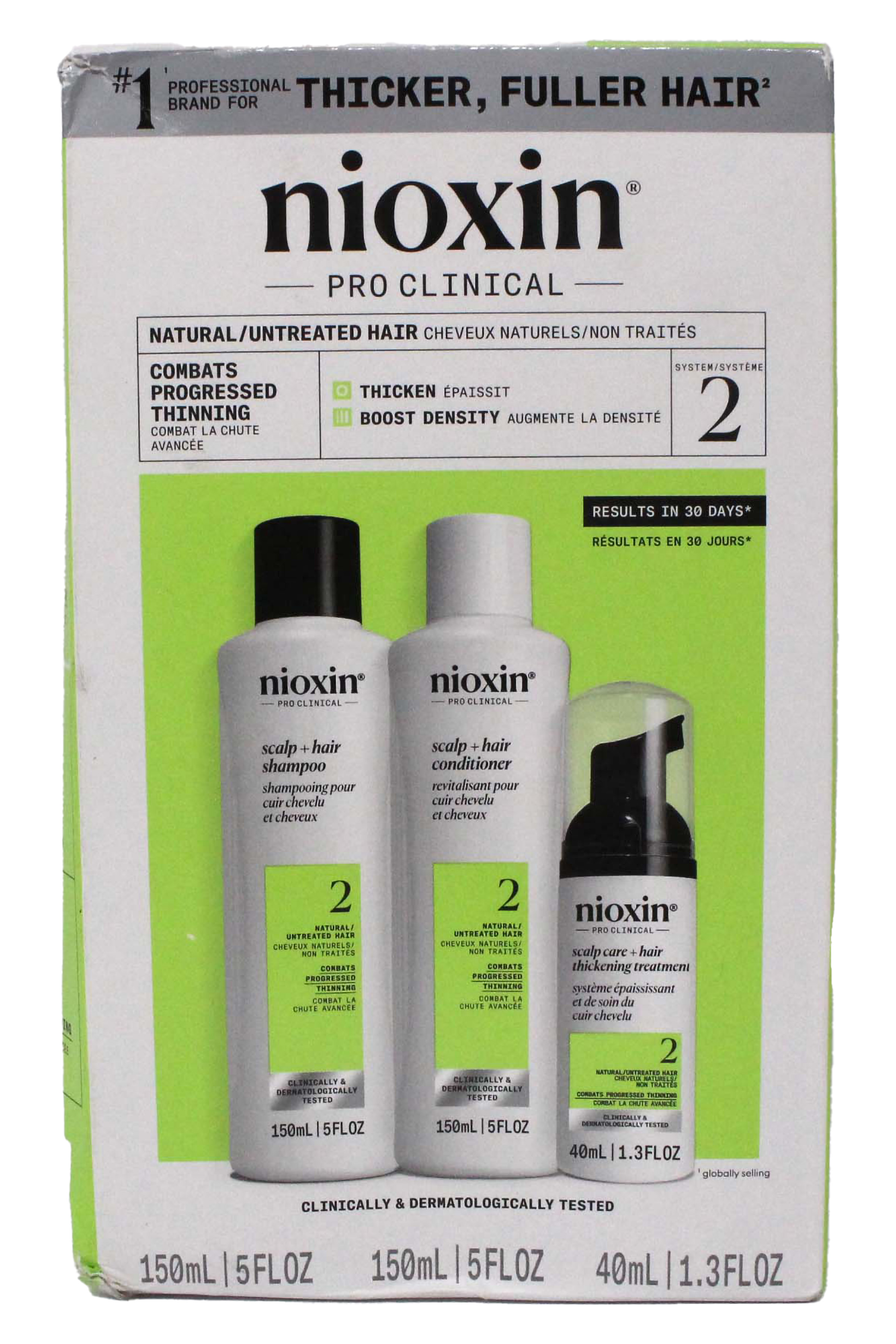 Nioxin Pro Clinical System 2 Haircare Set For Natural/Untreated