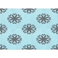 thumbnail image 1 of Ahgly Company Machine Washable Indoor Rectangle Transitional Cadet Blue Green Area Rugs, 2' x 3', 1 of 7