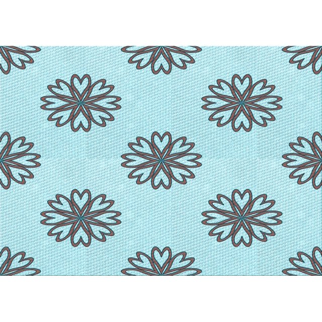 Ahgly Company Machine Washable Indoor Rectangle Transitional Cadet Blue Green Area Rugs, 2' x 3'