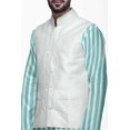 thumbnail image 4 of Atasi Ensemble Kurta Pyjama Indien pour Hommes, Veste Imprimée Classique Décontractée, 4 of 5