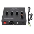 thumbnail image 2 of Microphone Preamp, Dynamic Microphone Preamp Mic Gain Booster, Dynamic Condenser XLR 3.5mm 6.35mm Inputs Outputs Mic Pre Amp for Stage Studio, 2 of 7