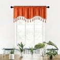 thumbnail image 1 of EGNMCR Room Decor, Home Decor, Wall Decor Elegant Fringed Window Curtains Patterned Rod Panels Stylish Short Drapes For Home Decor Curtains Curtains, 1 of 6