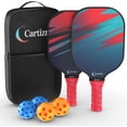 thumbnail image 1 of CARTIZMA Ensemble de Palettes de Pickleball en Fibre de Carbone, Conception Ergonomique, Ensemble de 6 Pcs, 1 of 5