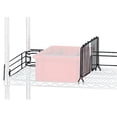 thumbnail image 1 of 48 in. Wire Shelving Unit Back Ledges - Black, 1 of 1