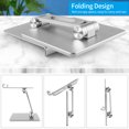 thumbnail image 3 of Graflsoa Adjustable Aluminum Alloy Phone & Tablet Stand, Foldable & Portable, Anti-Slip Design, Silver/Grey, 180° Angle, Lightweight & Durable, 3 of 6