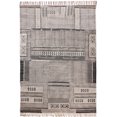 thumbnail image 1 of Casavani Handmade Pure Cotton Rug Indian Gray Flat Weave Yoga Mat 6x6 Feet, 1 of 5