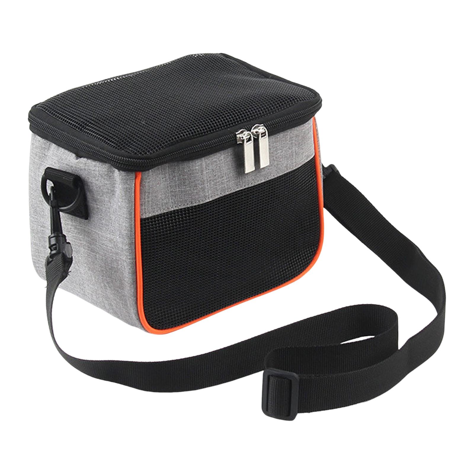 GROWTH TANK Hamster Carrier Outgoing Pouch with Removable Mat Shoulder Bag Guinea Pig Travel Gray