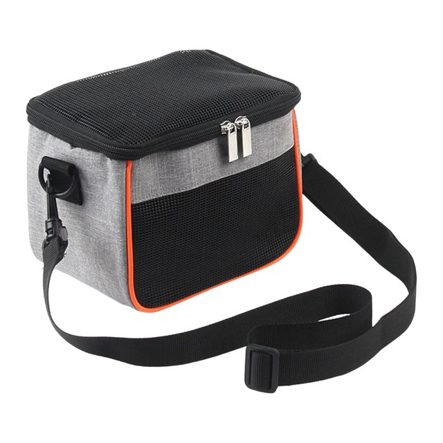 GROWTH TANK Hamster Carrier Outgoing Pouch with Removable Mat Shoulder Bag Guinea Pig Travel Gray