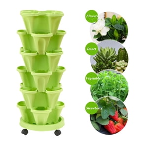 Stackable Planting Pot Creative Plastic Flower Flower Flower Pot Pot Stackable Flower Pot Pot Stacking Planters for Gardening Indoor Outdoor