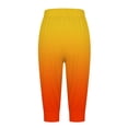 thumbnail image 3 of Capris For Women Casual Gradient Print Pants High Waist Bottom Drawstring Joggers Casual Pants Womens Pants Casual Womens Sports Pants Business Casual for Women Pants plus Size Elastic Waist Pants for, 3 of 4