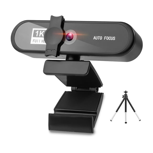 Caméra Web d'Ordinateur à Mise au Point Automatique HD USB en Ligne Réglable Caméra PC avec Microphone Filaire de Remplacement Caméra Web Externe Caméscope Noir 1K