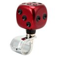 thumbnail image 1 of Vehicle Handle , Dice Shape Steering Wheel  Knob Labor Saving Universal    For Cars Trucks Tractors Boats Red, 1 of 8