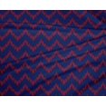 thumbnail image 4 of oneOone Tissu Polyester Lycra Chevron Imprimé Ikat Tissu de Couture BTY 56 Pouces de Large, 4 of 4