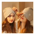 thumbnail image 2 of ZWP Dual Purpose Pullover Hat Eye Mask Warm Winter Wool Knitted Hat Ear Protector Windproof Caps Cold Proof Caps Sleeping Eye Mask, 2 of 5