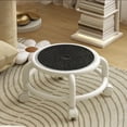 thumbnail image 2 of Black Breathable Rolling Stool With 360 Degree Wheels 26 X 26 X 19 Inches Mesh Design Swivel Seat For Home Office Compact Mobile Stool Lightweight Portable Seat Space Saving Ergonomic Desi, 2 of 6