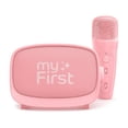thumbnail image 1 of myFirst Voice 2 Kids Karaoke Machine Portable Bluetooth Speaker, Wireless Microphone, 5 Voice Changer (Pink), 1 of 6