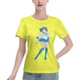 thumbnail image 1 of Women's Basic Short Sleeve T-Shirt Sailor Moon Mizuno Ami, 1 of 6