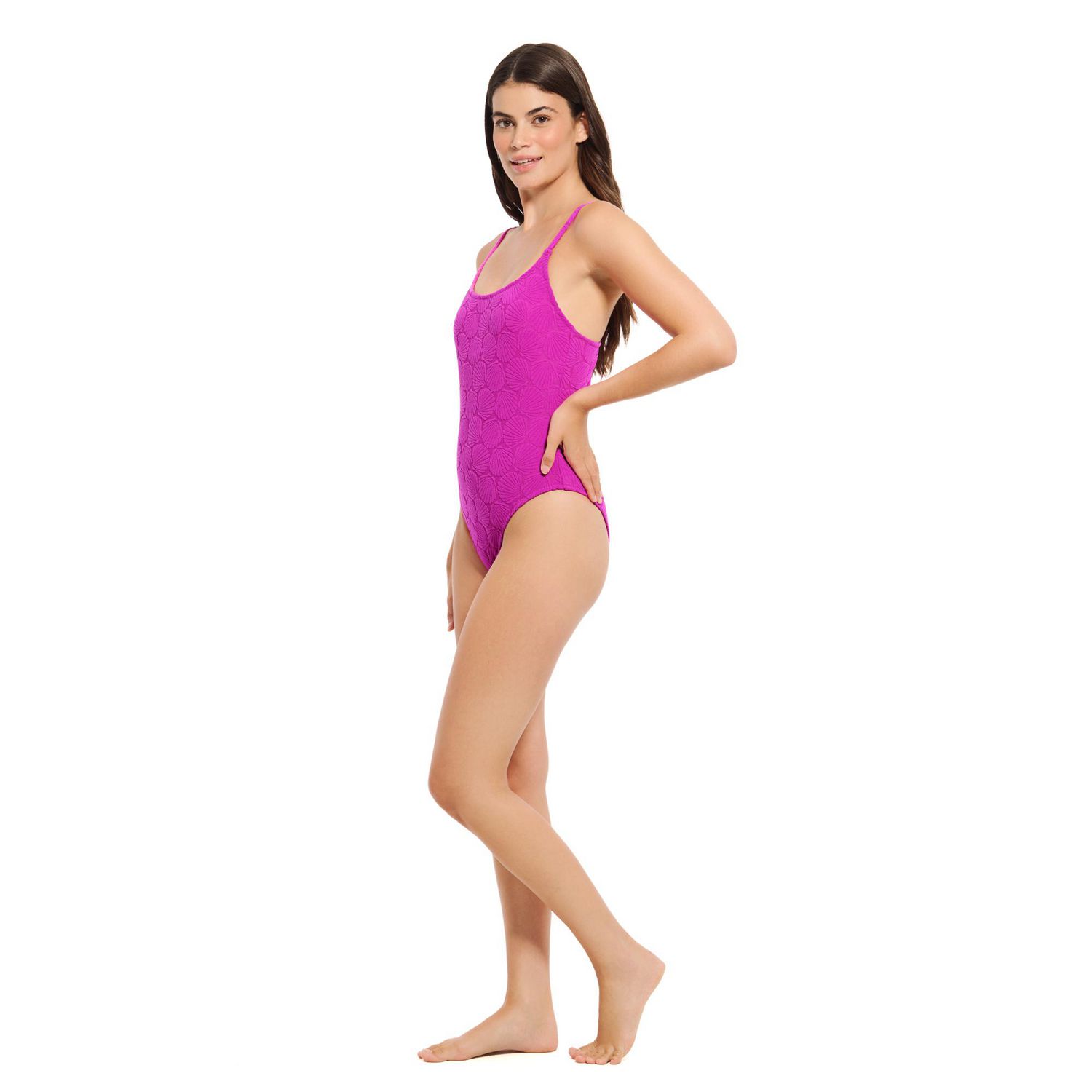 Summer Flirtt Maillot de bain une pièce texturé à encolure dégagée pour femme