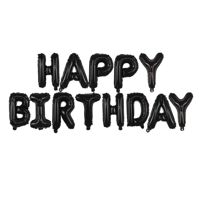 RKSTN Fall Decorations for Home Self Inflating Happy Birthday Balloons Banner Bunting 16 inch Letters Foil Decorations