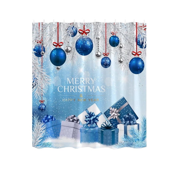 Shower Curtain Liner,Shower Curtain Hooks Christmas Shower Curtain Red Christmas Ball Shower Curtain Dormitory Curtain Room Divider Curtain Christmas Shower Curtain