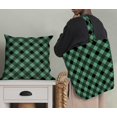 thumbnail image 5 of Soimoi Green Viscose Chiffon Fabric Diagonal Check Printed Fabric 1 Yard 42 Inch Wide, 5 of 5