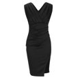 thumbnail image 4 of Ketyyh-chn99 Robes de Soirée pour Femmes Élégantes et Classiques Robe de Mariée Robe Maxi Soirée Robes Élégantes Robe de Soirée Formelle pour Invitée de Mariage Noir,2TG, 4 of 5