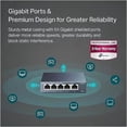 thumbnail image 4 of TP-LINK TL-SG105 5-Port 10/100/1000Mbps Desktop Gigabit Steel Cased Switch - 5 Ports - Gigabit Ethernet, 4 of 9