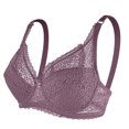 thumbnail image 4 of Lace , Push Up  Adjustable Shoulder Straps Gathered Full Coverage Deep V  For Everyday Wear Purple,Black,Skin Color,Blue, 4 of 6
