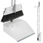 Jeu de balais et de distillateurs 360° Rotation pliable Broom Dustpan Combo upright Set avec racleur Squeege Lint Roller Dust Pan avec peigne dents pour le bureau intérieur
