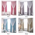 thumbnail image 3 of Amdohai 2Pcs Window Curtain Hollowed Out Stars Shading Curtain Drape Purdah, 3 of 6