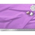 thumbnail image 3 of Soimoi Purple polyester Crepe Fabric Geometric Check Print Sewing Fabric Yard 42 Inch Wide, 3 of 3