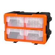 S SERENABLE Hardware Box Storage Small Tool Organizer Case with Compartments Plastic Toolbox C