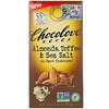 Chocolove Almonds Toffee Drk Choc, Case of 12 X 3.2 Oz