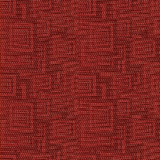 Ahgly Tapis d'Intérieur Lavable en Machine Carré Transitionnel Rouge Canneberge, 6 Pieds Carré