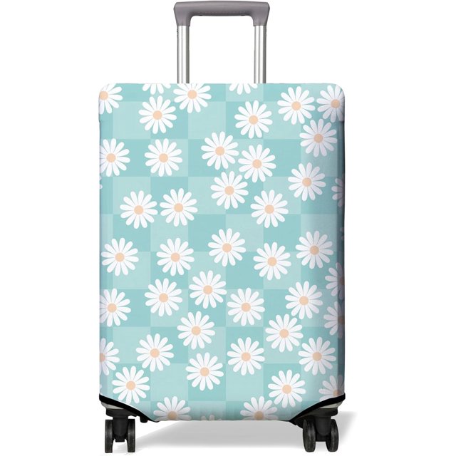Travel Luggage Cover Suitcase Protector Fits 18-32 Inch Luggage Wheel Covers Patterned Travel Related Items Flower Luggage Protector Elastic Luggage Anti-scratch Suitcase Cover XL